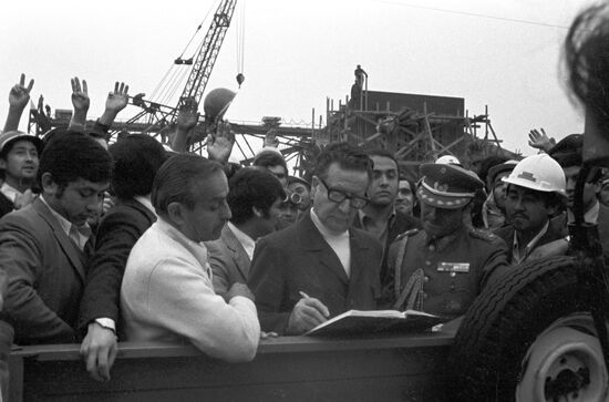 Chilean president Salvador Allende