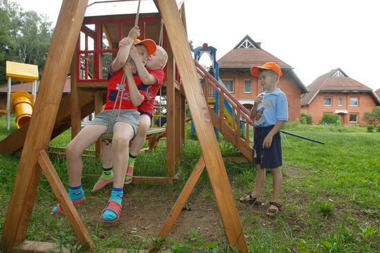 Children at SOS Children's Village Tomilino