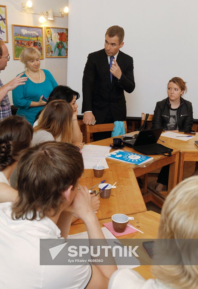 Pavel Astakhov at SOS Children's Village Tomilino