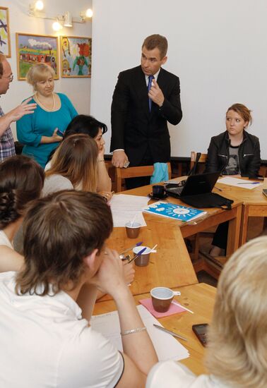 Pavel Astakhov at SOS Children's Village Tomilino