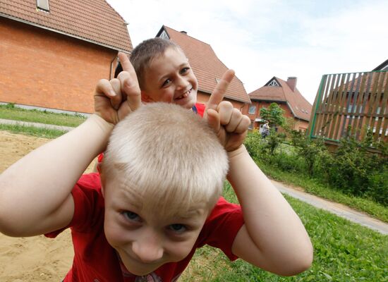 Children at SOS Children's Village Tomilino