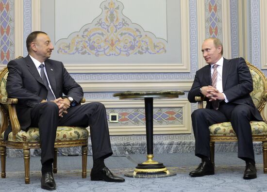 Vladimir Putin meeting Ilkham Aliyev
