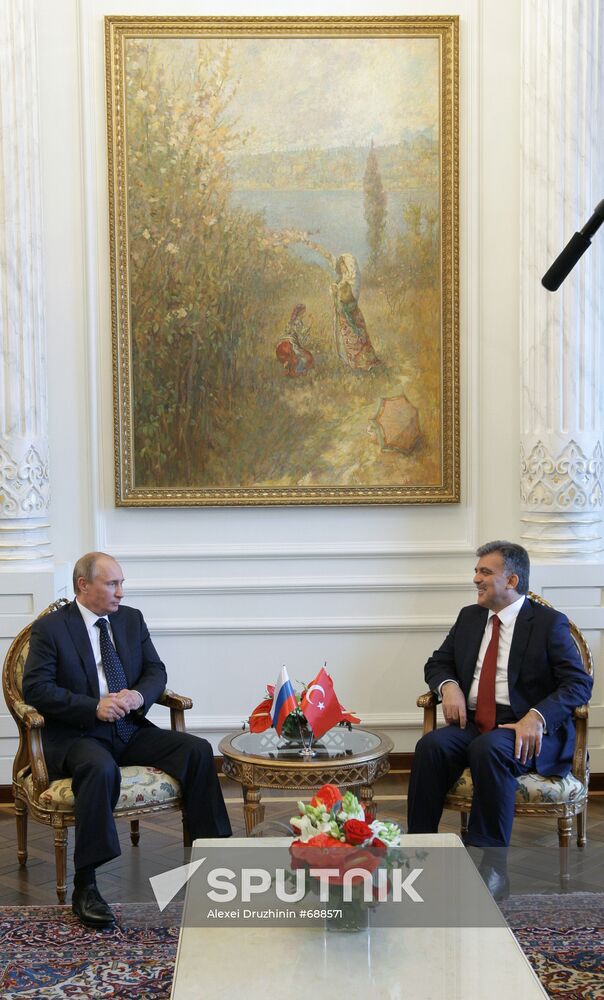 Vladimir Putin meeting Abdullah Gul