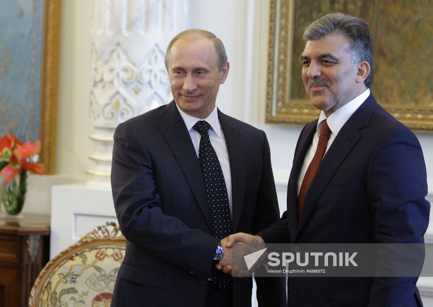 Vladimir Putin meeting Abdullah Gul