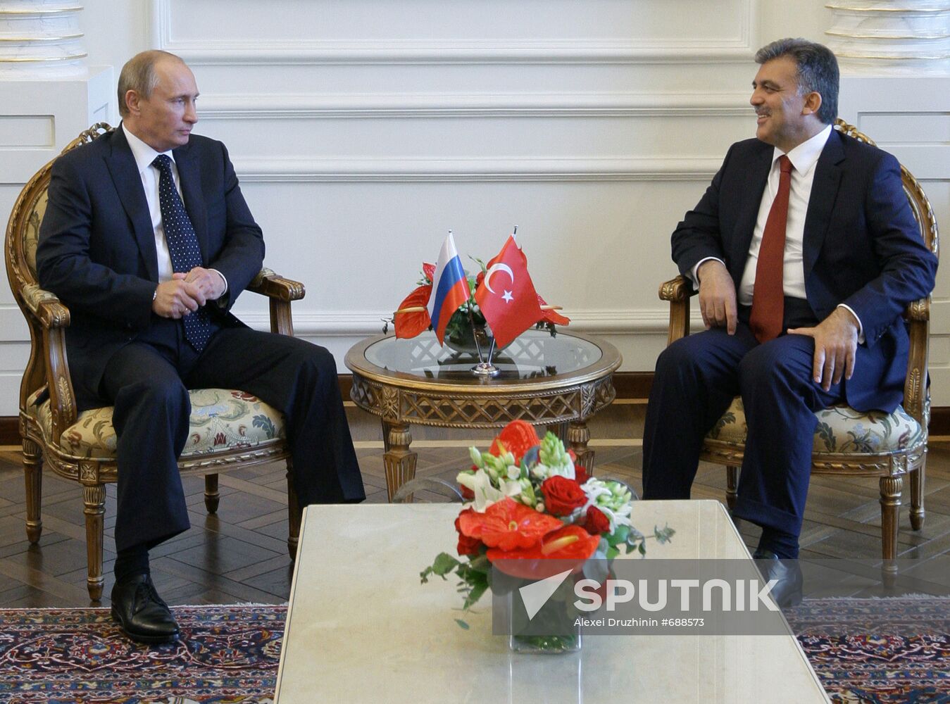 Vladimir Putin meeting Abdullah Gul