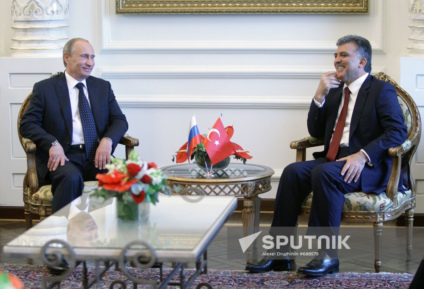 Vladimir Putin meeting Abdullah Gul