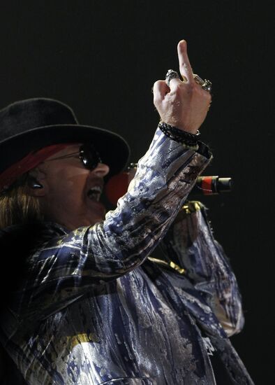 Guns N' Roses perform at Olimpiisky Sports Complex