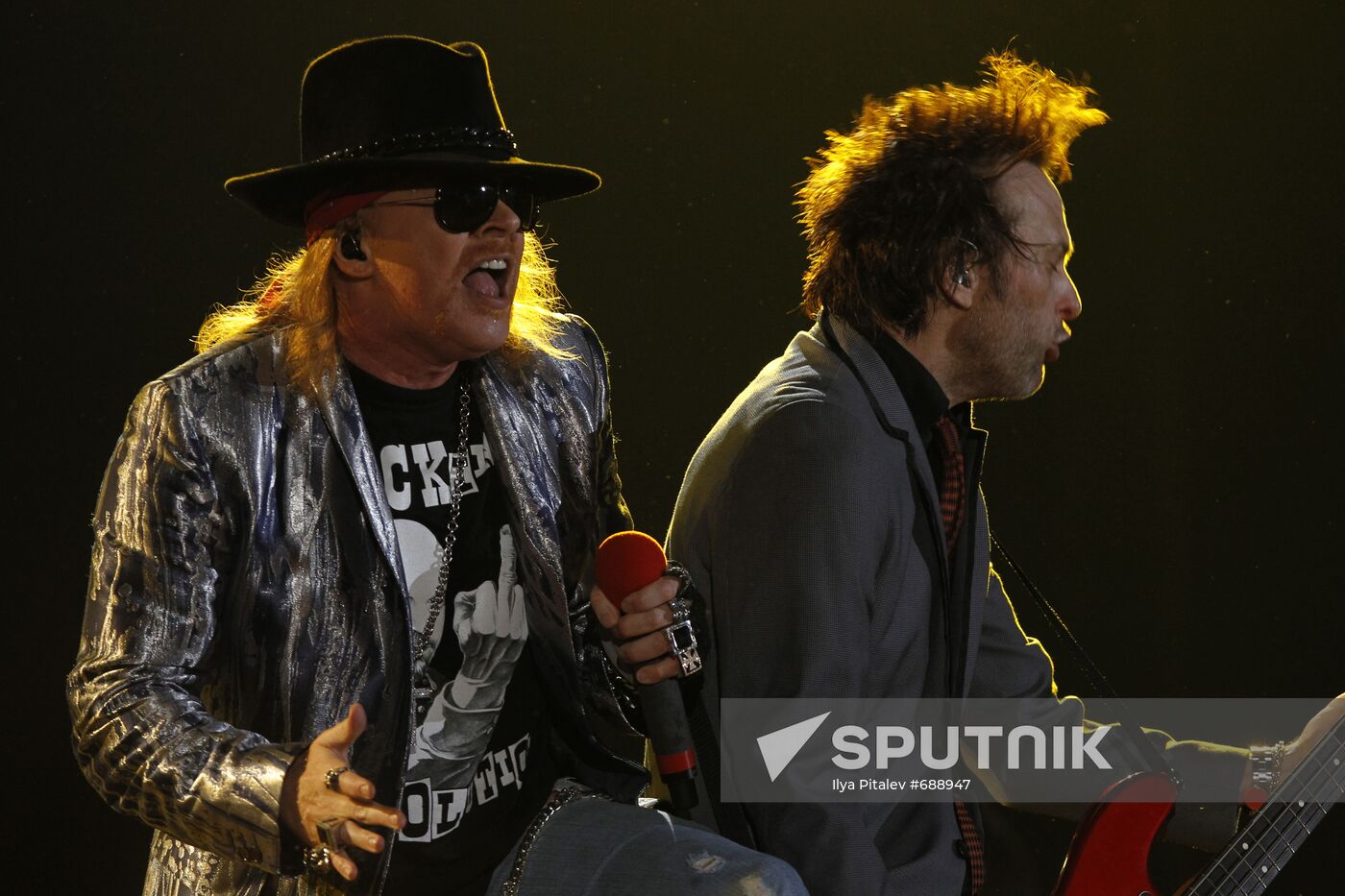 Guns N' Roses perform at Olimpiisky Sports Complex