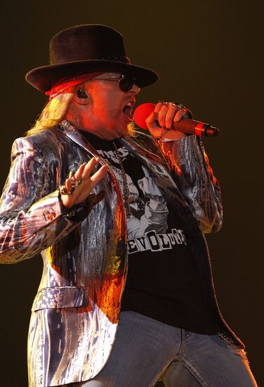 Guns N' Roses perform at Olimpiisky Sports Complex