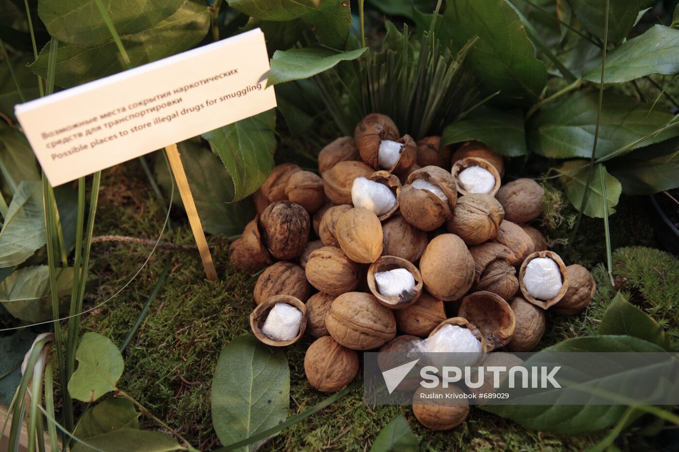 Exhibition demonstrating ways to hide drugs