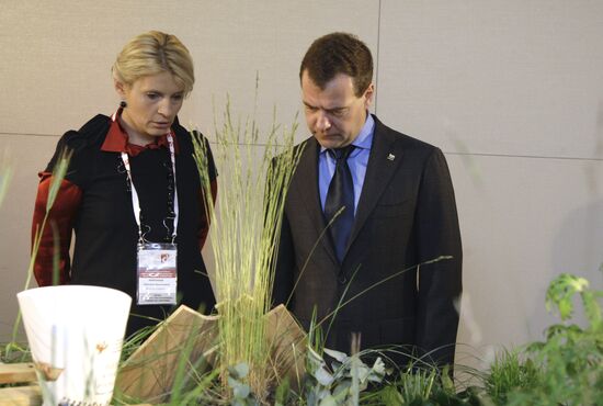 Dmitry Medvedev visits exhibition of illegal drug transport
