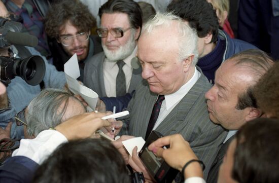 Member of Communist Party of USSR Eduard Shevardnadze