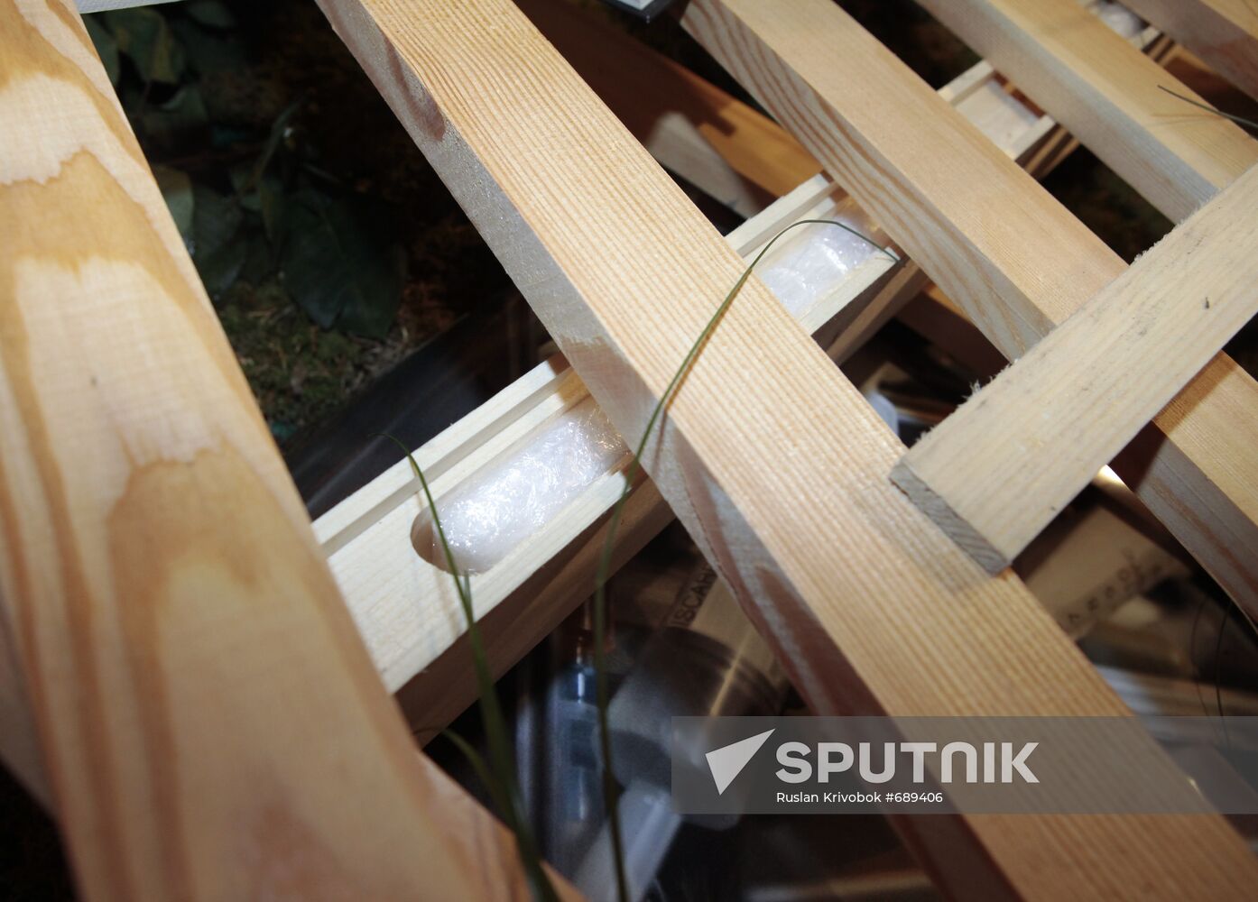 Installation to show way of hiding drugs in transit