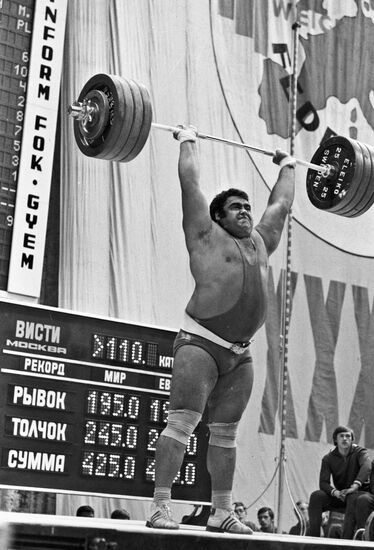 Vasily Alekseev, captain of USSR weight lifting team