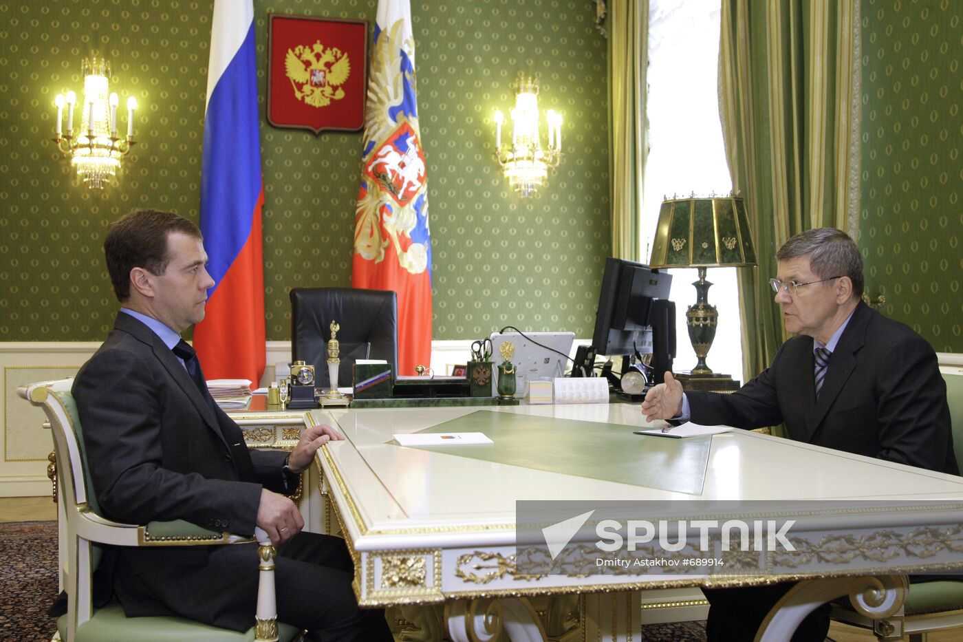 Dmitry Medvedev holds meeting with Yury Chaika
