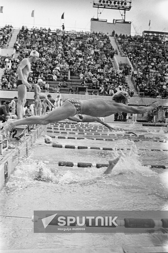 Vladimir Bure, USSR repeated champion in swimming