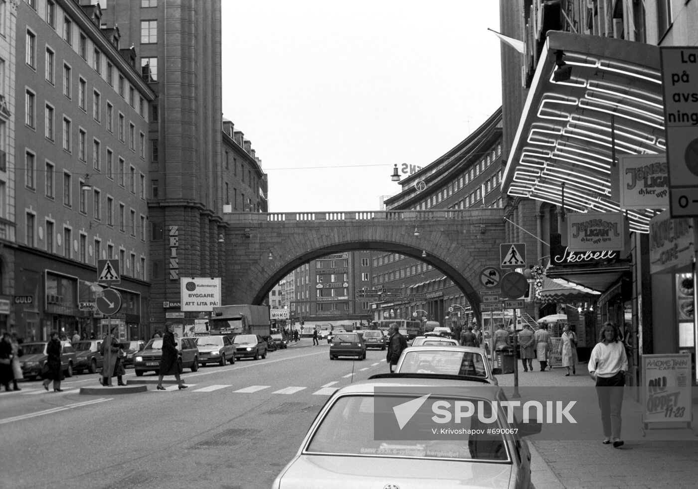 Kungstan Street in downtown Stockholm