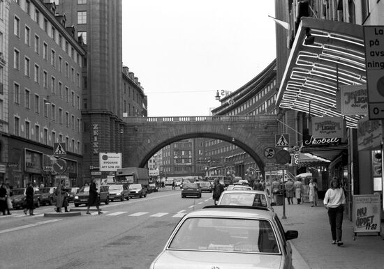 Kungstan Street in downtown Stockholm
