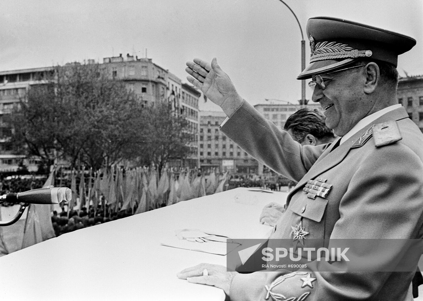 Josip Broz Tito on May-Day demonstration