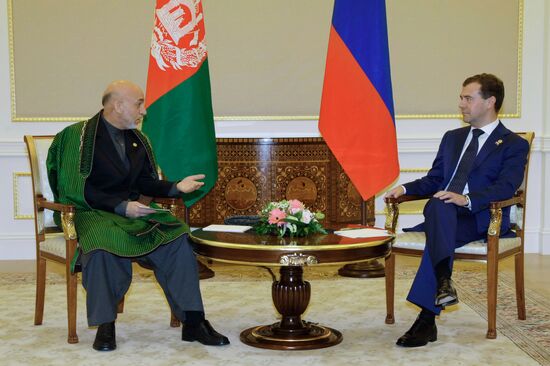 Medvedev-Karzai meeting