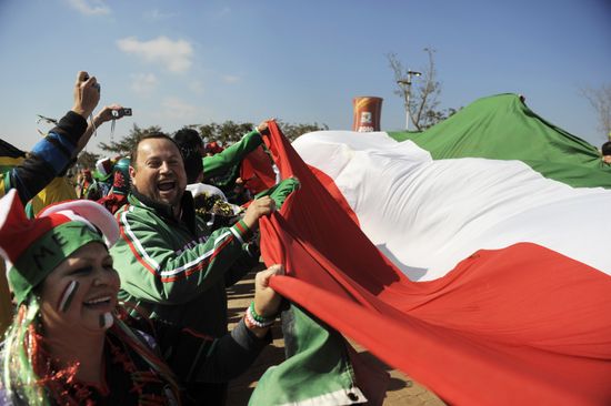 Preparation for 2010 World Cup opening in South Africa