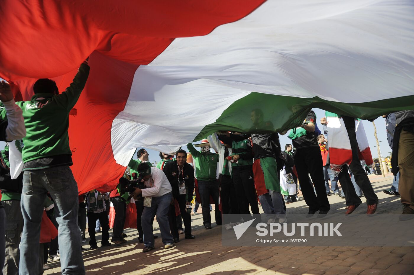 Preparation for 2010 World Cup opening in South Africa