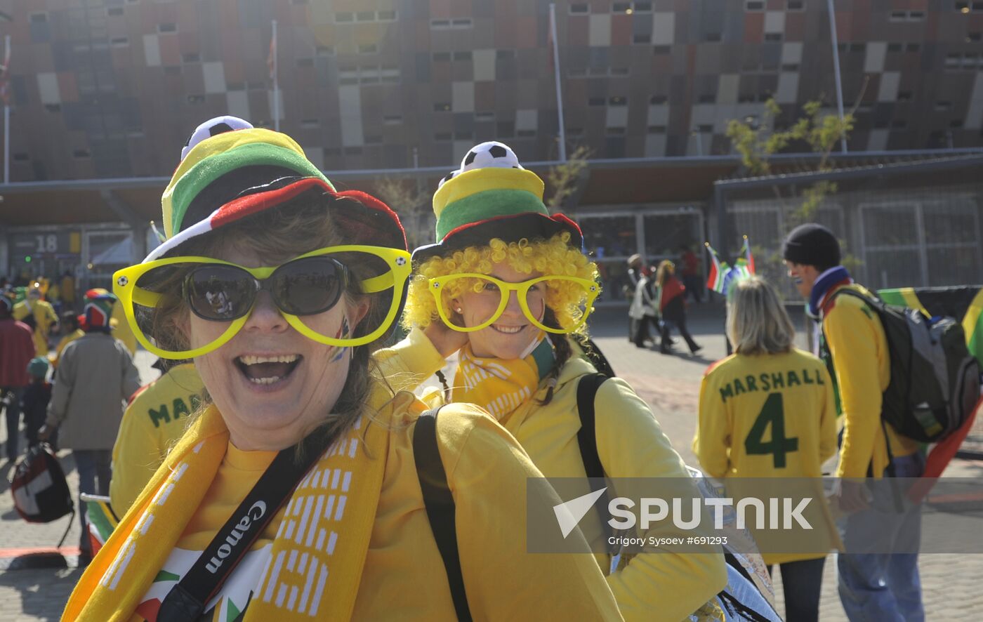 Preparation for 2010 World Cup opening in South Africa