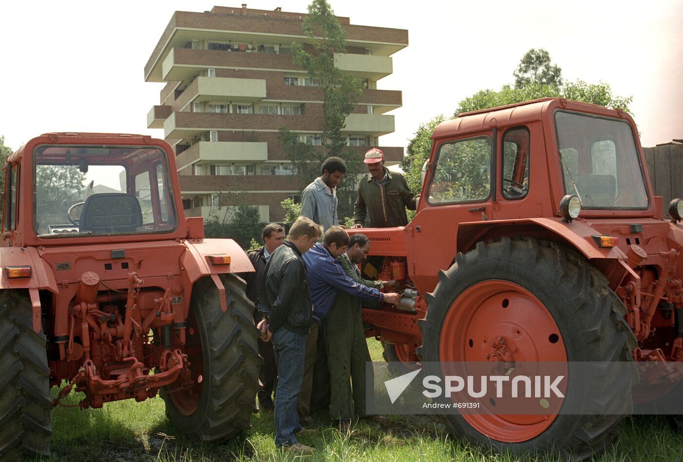 Tractors shipped from the USSR