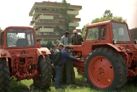 Tractors shipped from the USSR