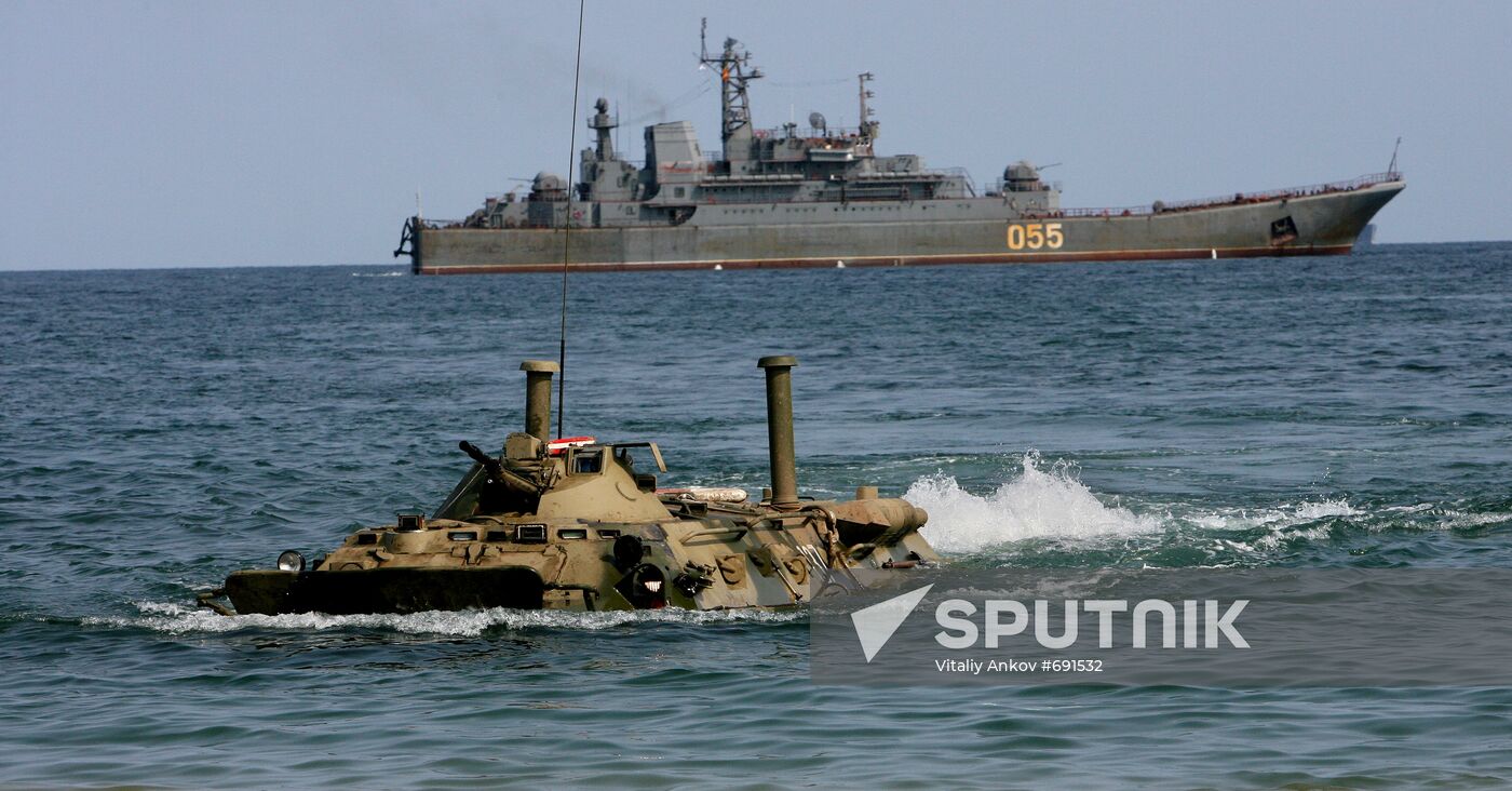 First echelon landing operation.