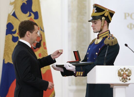 2009 State Awards ceremony at Moscow Kremlin