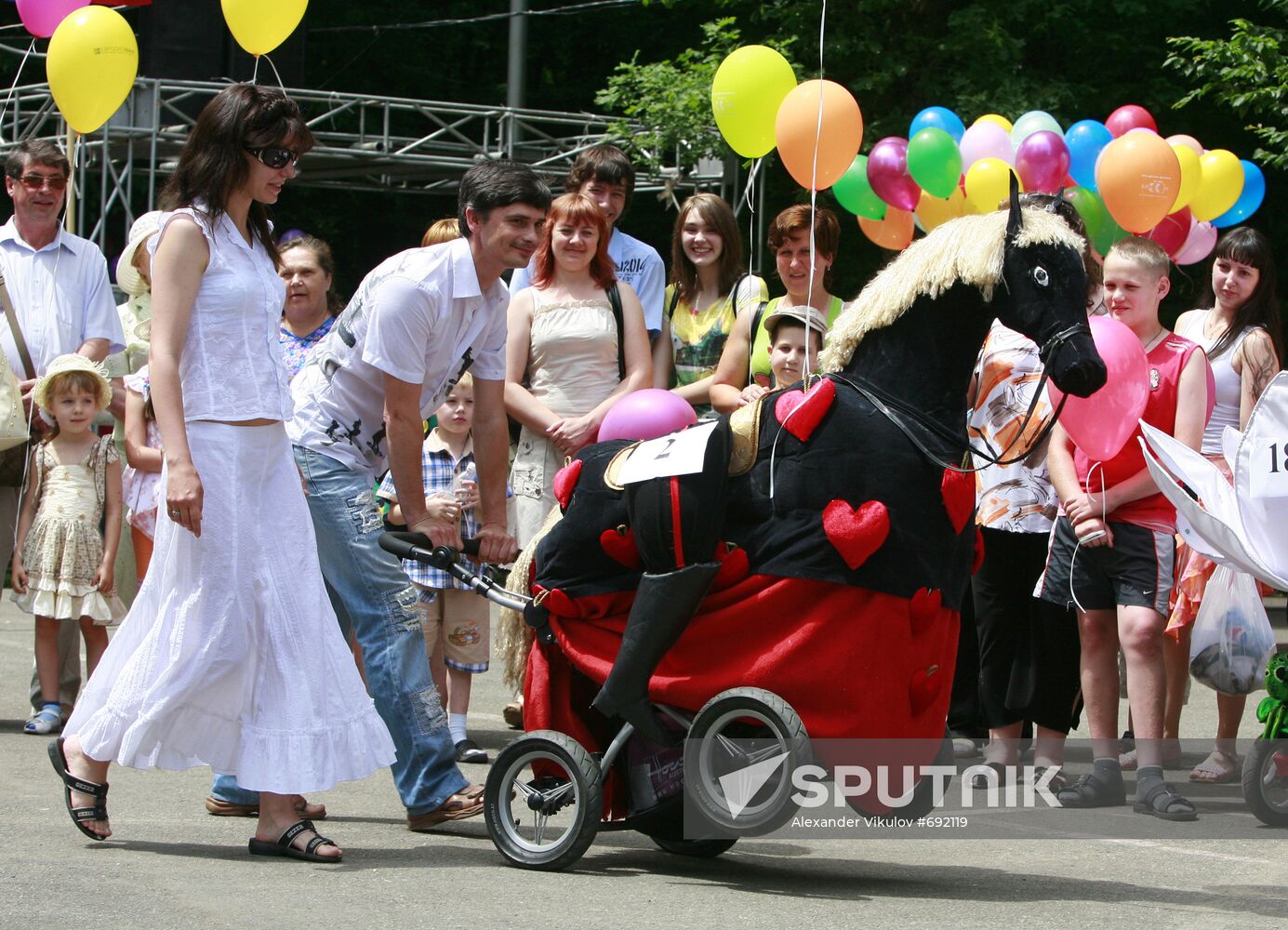 Baby Carriage Parade staged in Stavropol