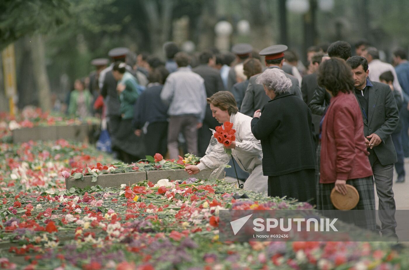 Aftermath of suppression of rally in Tbilisi on April 9, 1989