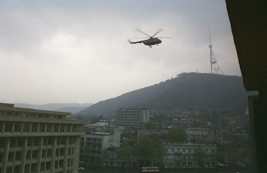 Aftermath of suppression of rally in Tbilisi on April 9, 1989