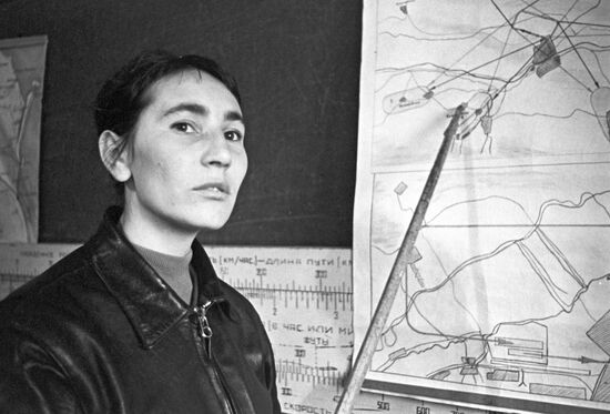 Pilot instructor Lyalya Nasukhanova