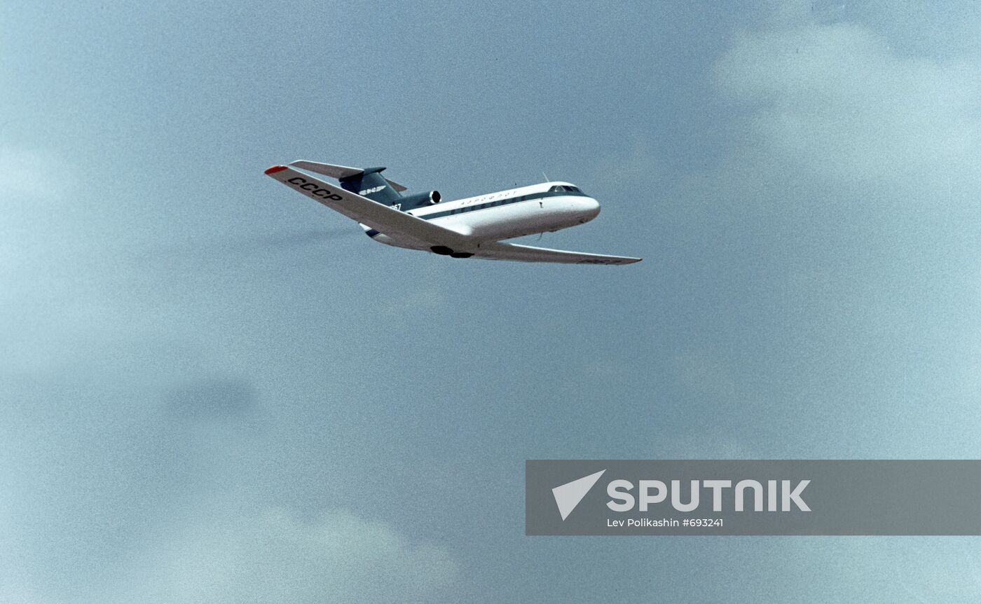 Three-engined jet airliner Yak-40