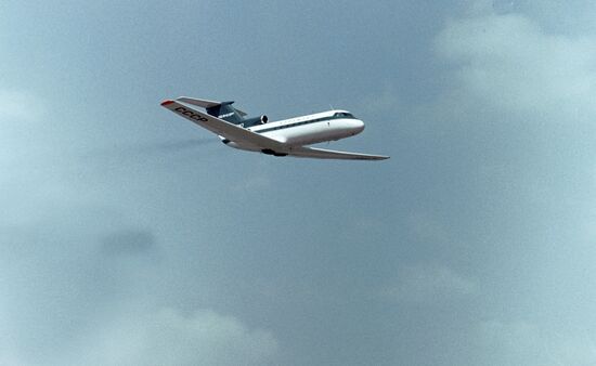 Three-engined jet airliner Yak-40