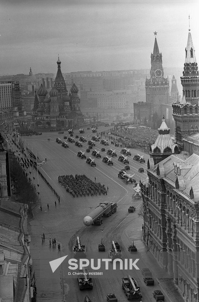 Military Parade on Red Square, 7 November 1966