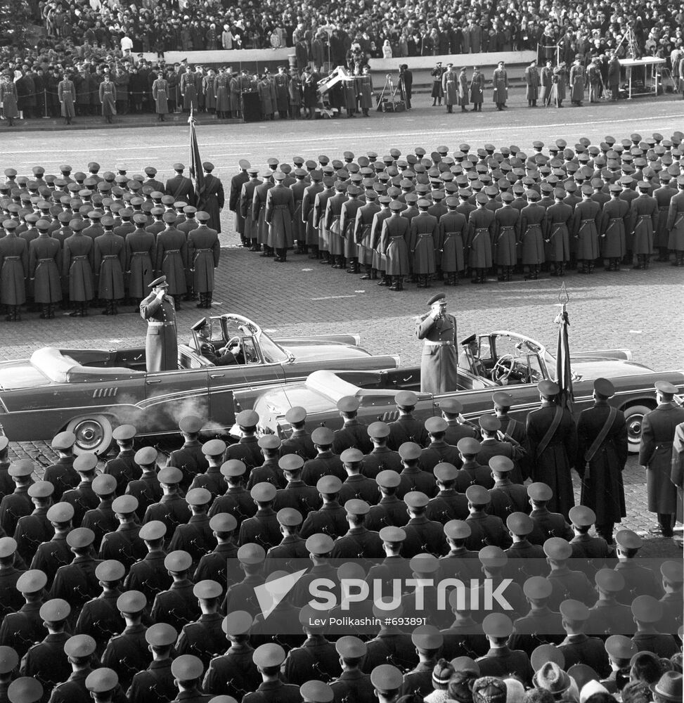 Military Parade on Red Square, 7 November 1966