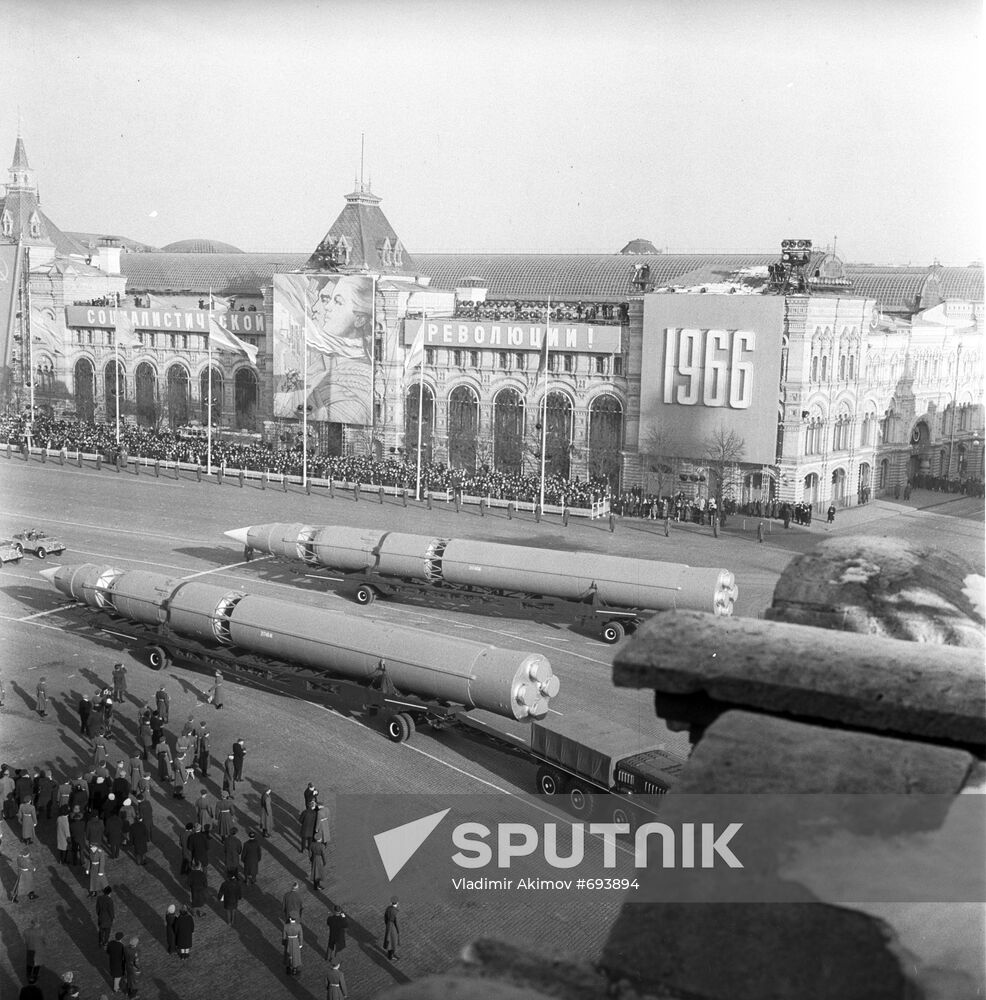 Military Parade on Red Square, 7 November 1966