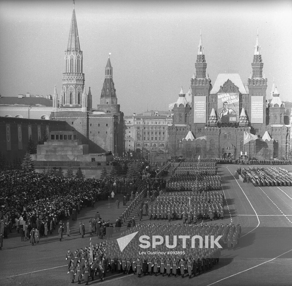 Military Parade on Red Square, 7 November 1966