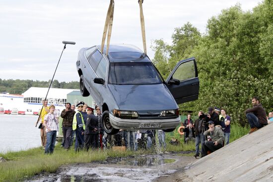 Shooting of film "Moscow, central county"