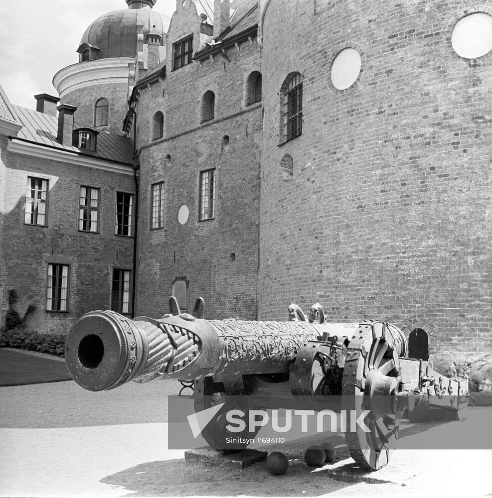 Cannon on grounds of Gripsholm Castle