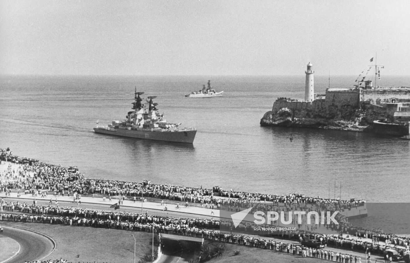 Soviet Navy Ships on Official Visit to Cuba