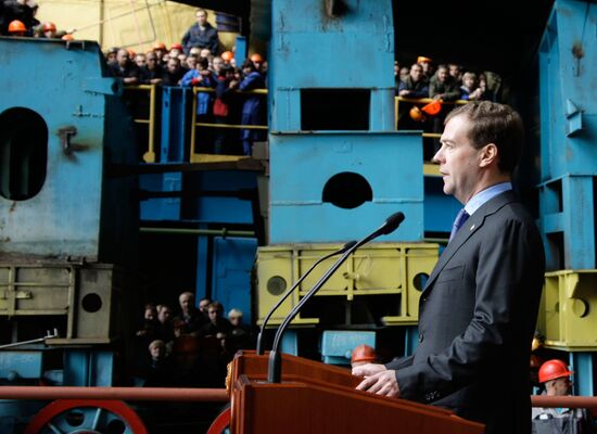 Dmitry Medvedev visits Severodvinsk