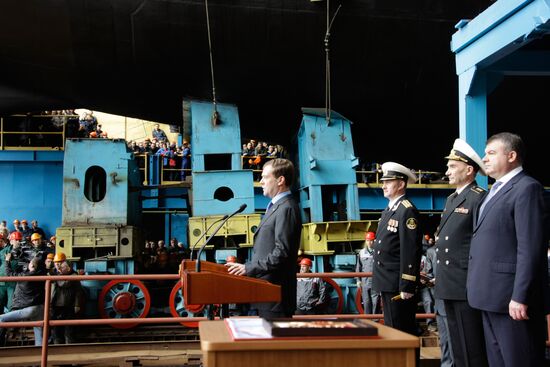 Dmitry Medvedev visits Severodvinsk