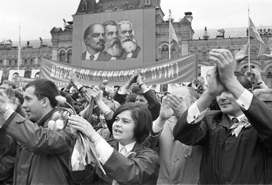 May 1st demonstration in Red Square