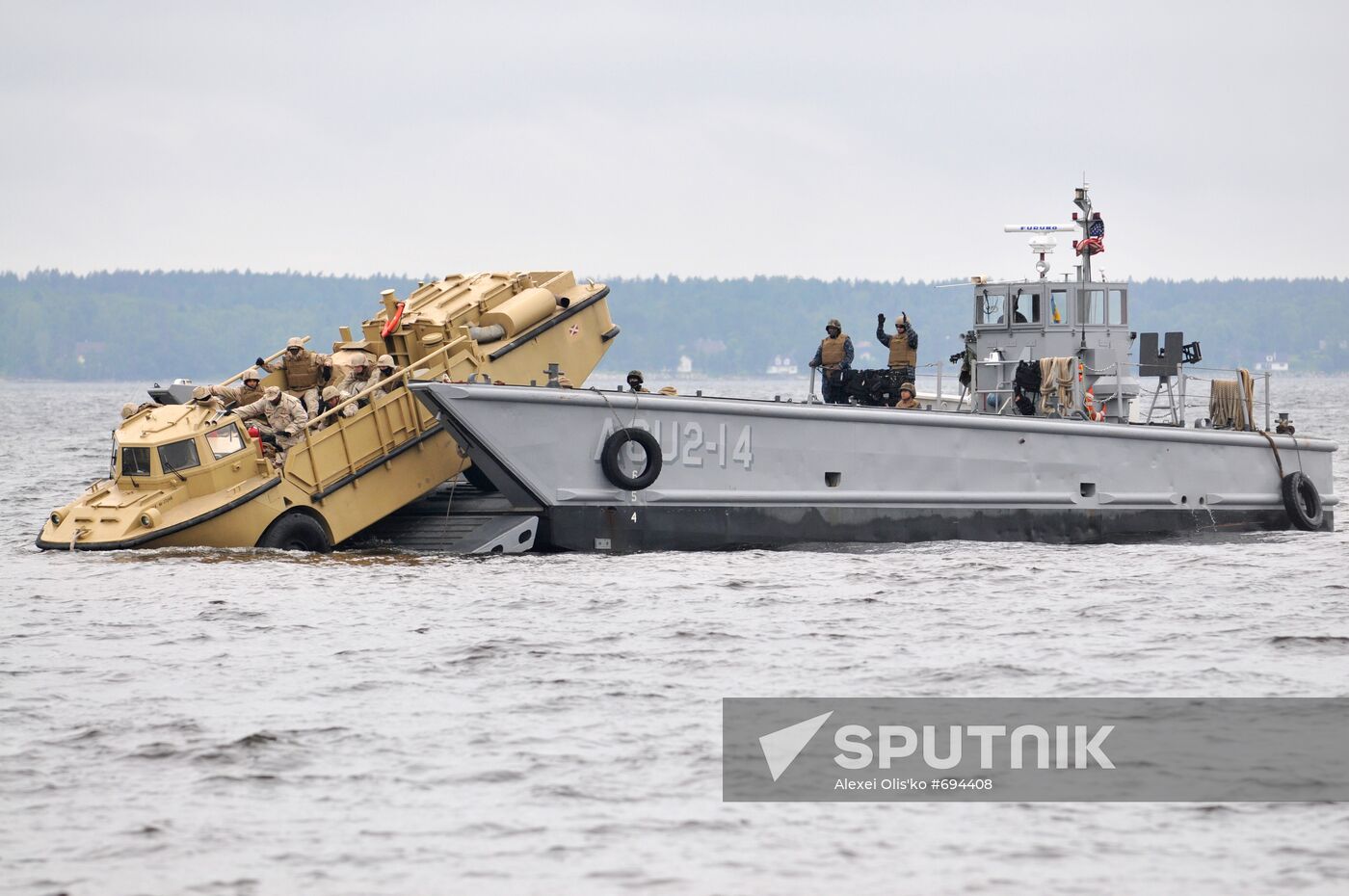 Joint American-Estonian naval exercises Baltops 2010