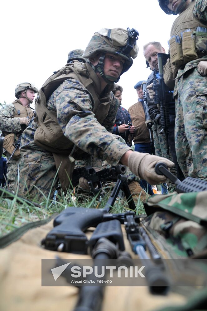 Joint American-Estonian naval exercises Baltops 2010