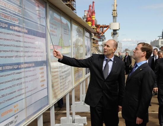 Dmitry Medvedev visits Severodvinsk